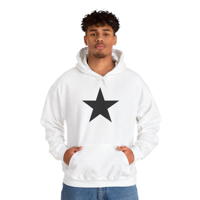 TOOLOUD Black Star Hooded Sweatshirt - Unisex