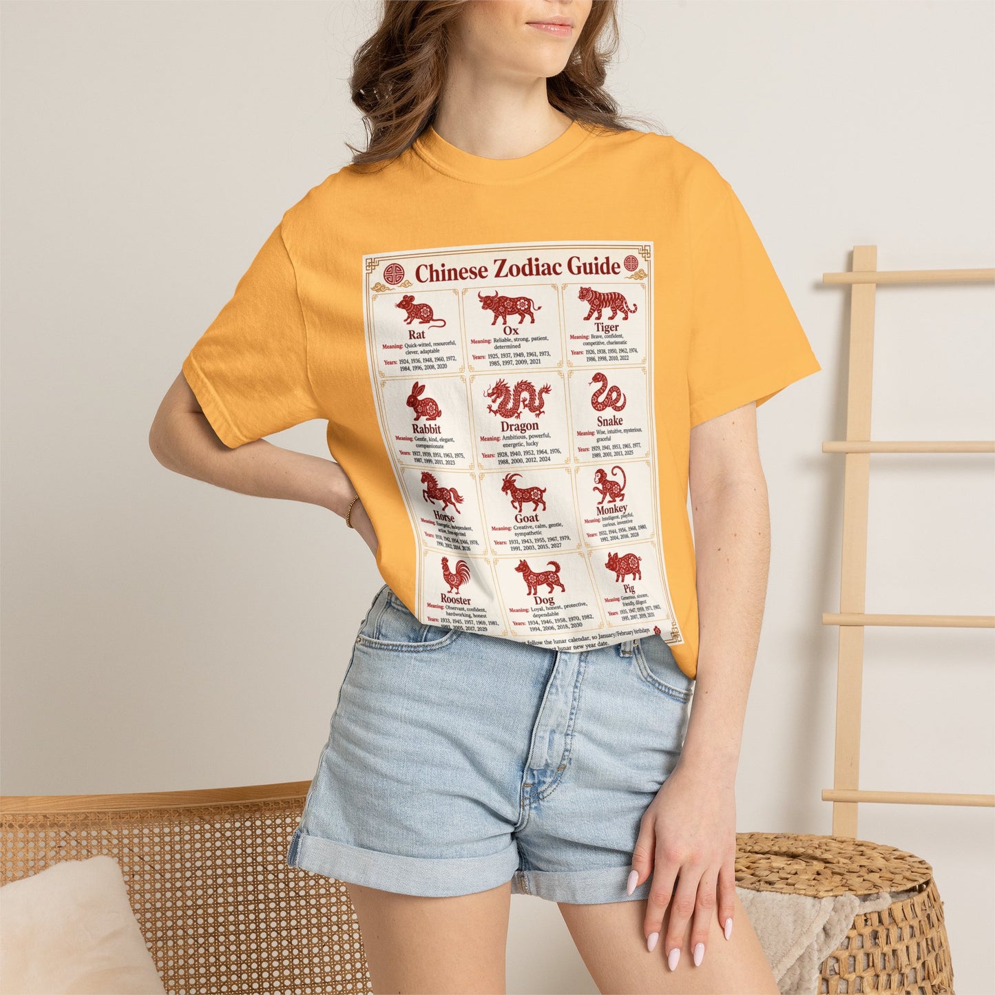 Chinese Zodiac Guide Design #1 Unisex T-Shirt by TOOLOUD