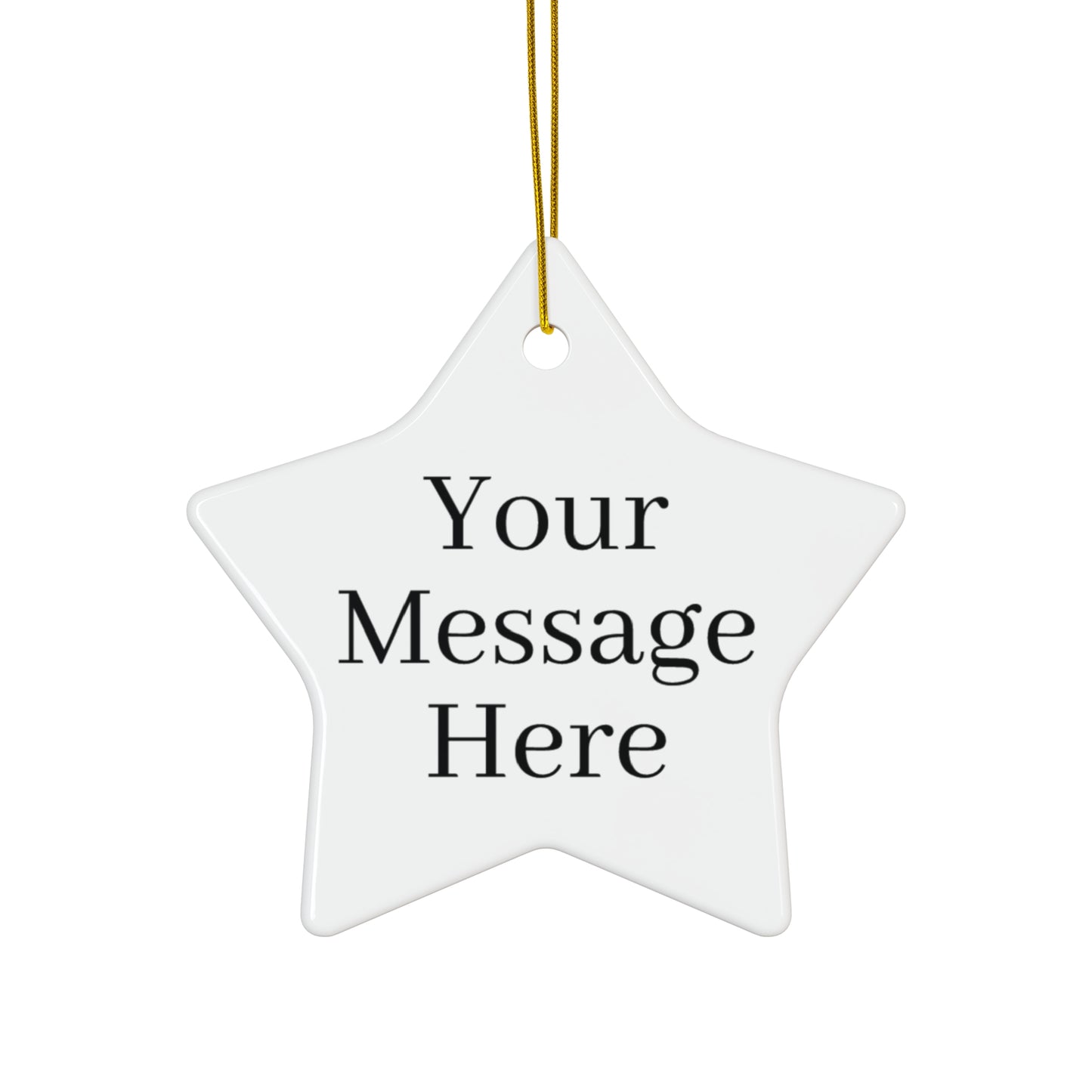 Personalized Ceramic Ornament for that Special Touch Available 4 Shapes