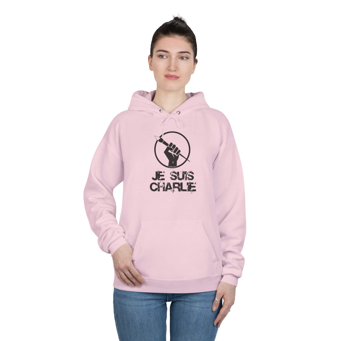 Je Suis Charlie Adult Pullover Hoodie Sweatshirt by TOOLOUD