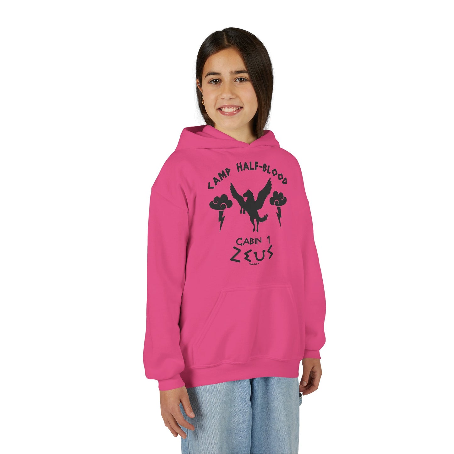 Camp Half Blood Cabin 1 Zeus Youth Children's Hoodie by TOOLOUD