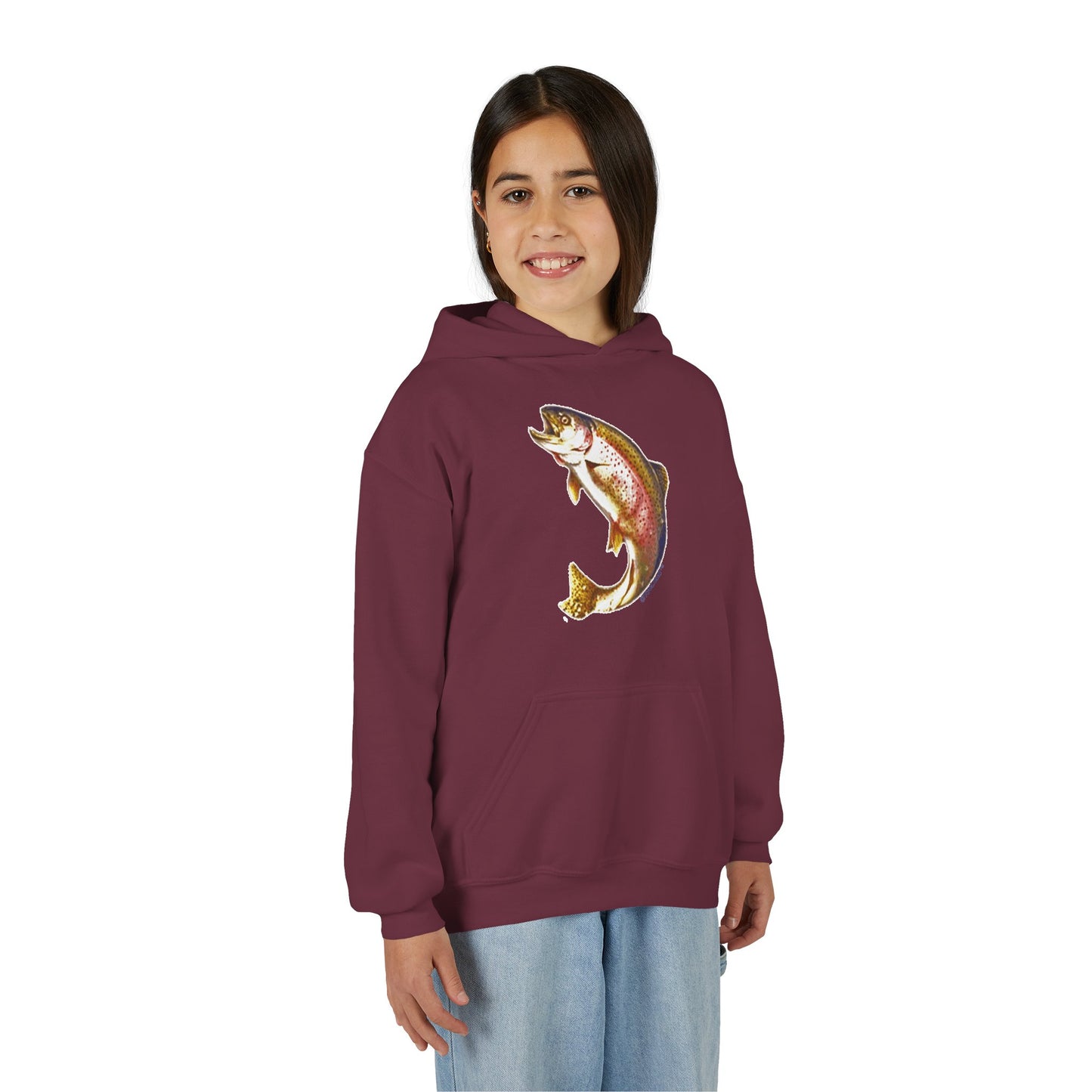 Rainbow Trout Youth Children’s Hoodie Sweatshirt by TOOLOUD