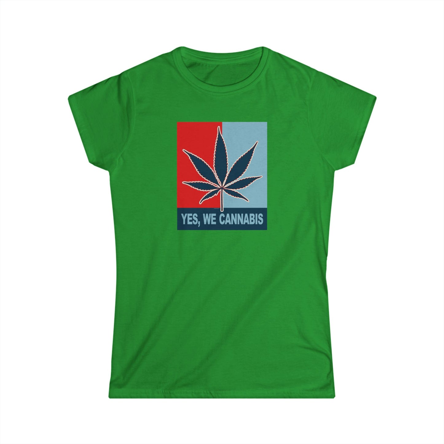 Yes We Cannabis – Marijuana Leaf Juniors Ladies T-Shirt by TOOLOUD