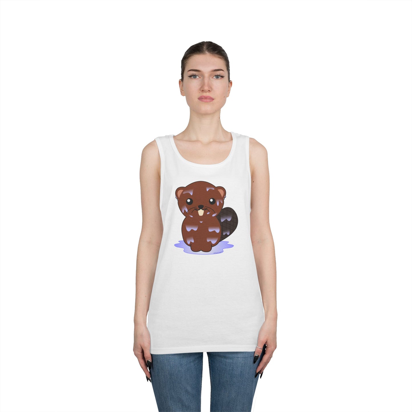 Cute Wet Beaver Loose Tank Top by TOOLOUD