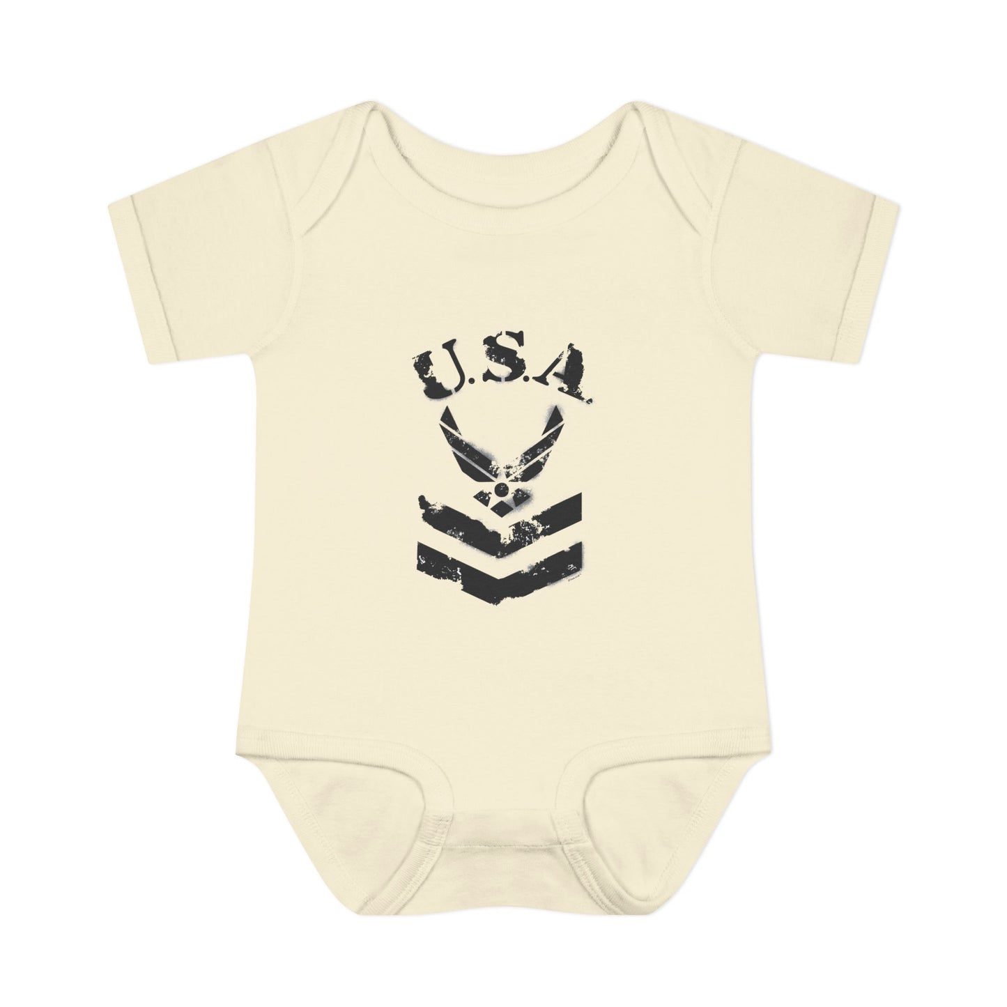 USA Military Air Force Stencil Logo Infant One Piece Bodysuit by TOOLOUD™