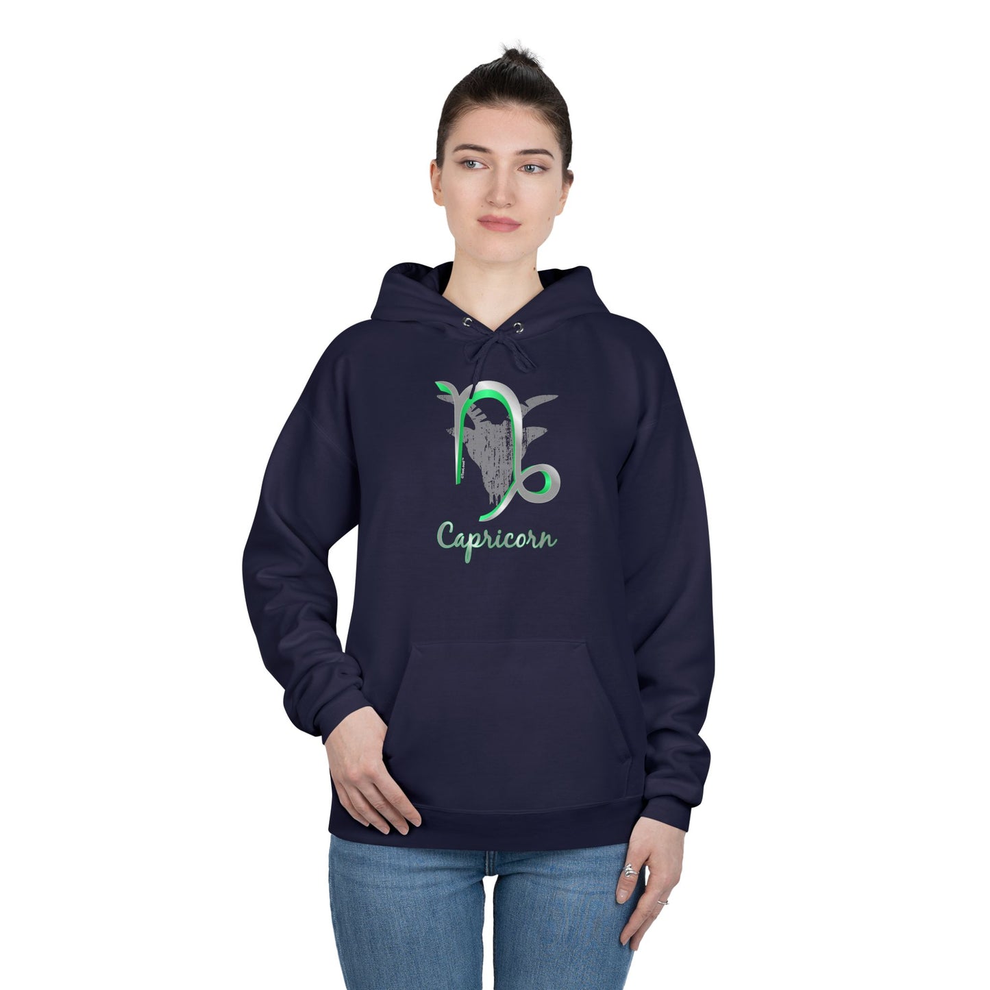 Capricorn Symbol Dark Pullover Hoodie Sweatshirt by TOOLOUD™