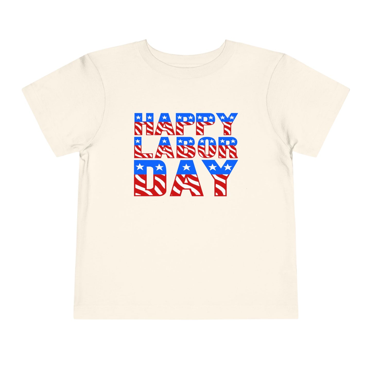 Happy Labor Day ColorText Toddler T-Shirt by TOOLOUD