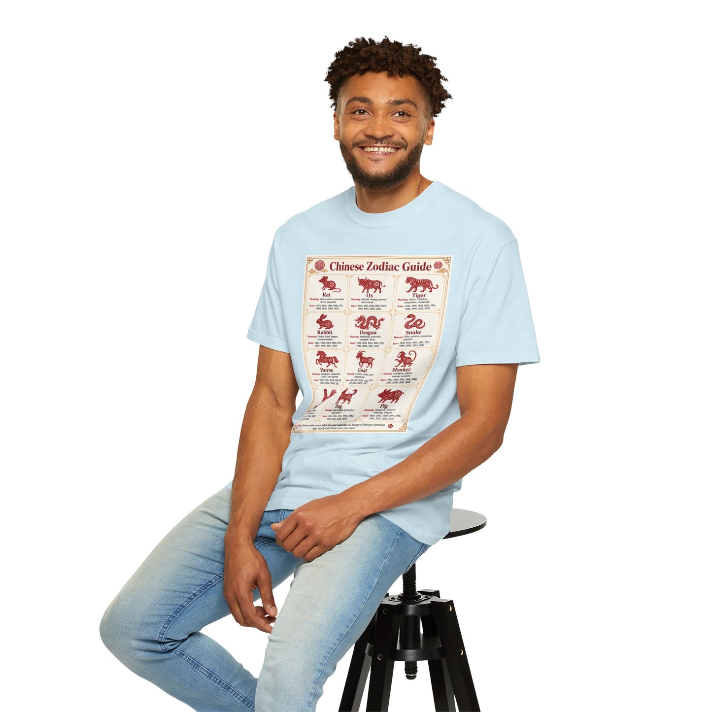 Chinese Zodiac Guide Design #1 Unisex T-Shirt by TOOLOUD