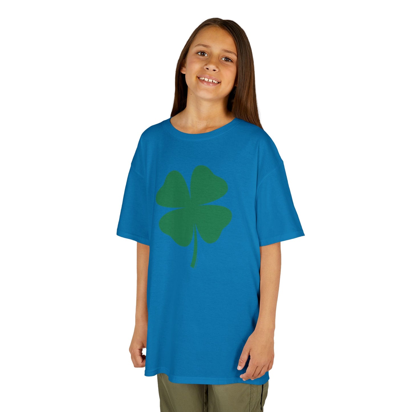 Lucky Four Leaf Clover St. Patrick's Day Children's T-Shirt by TOOLOUD