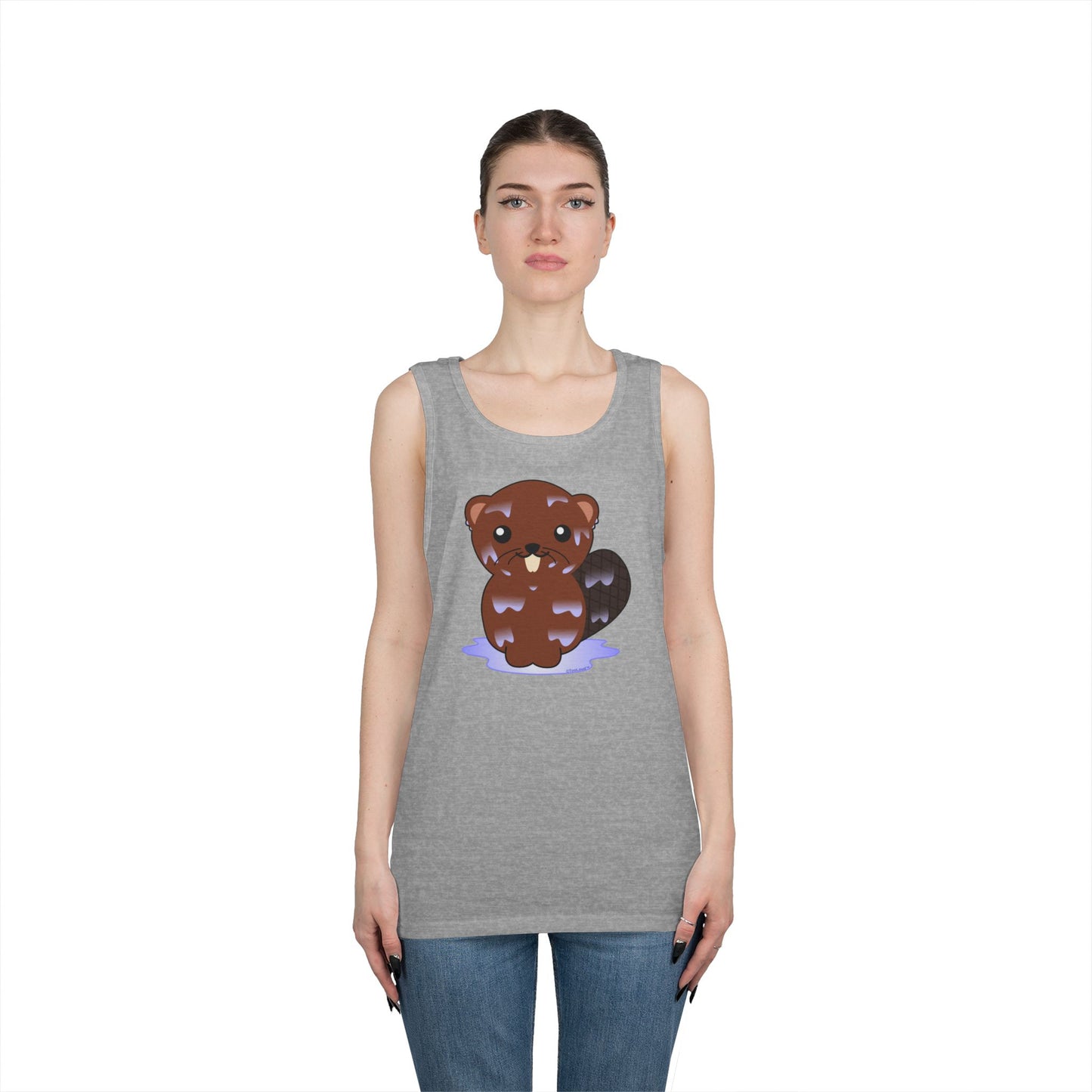 Cute Wet Beaver Loose Tank Top by TOOLOUD