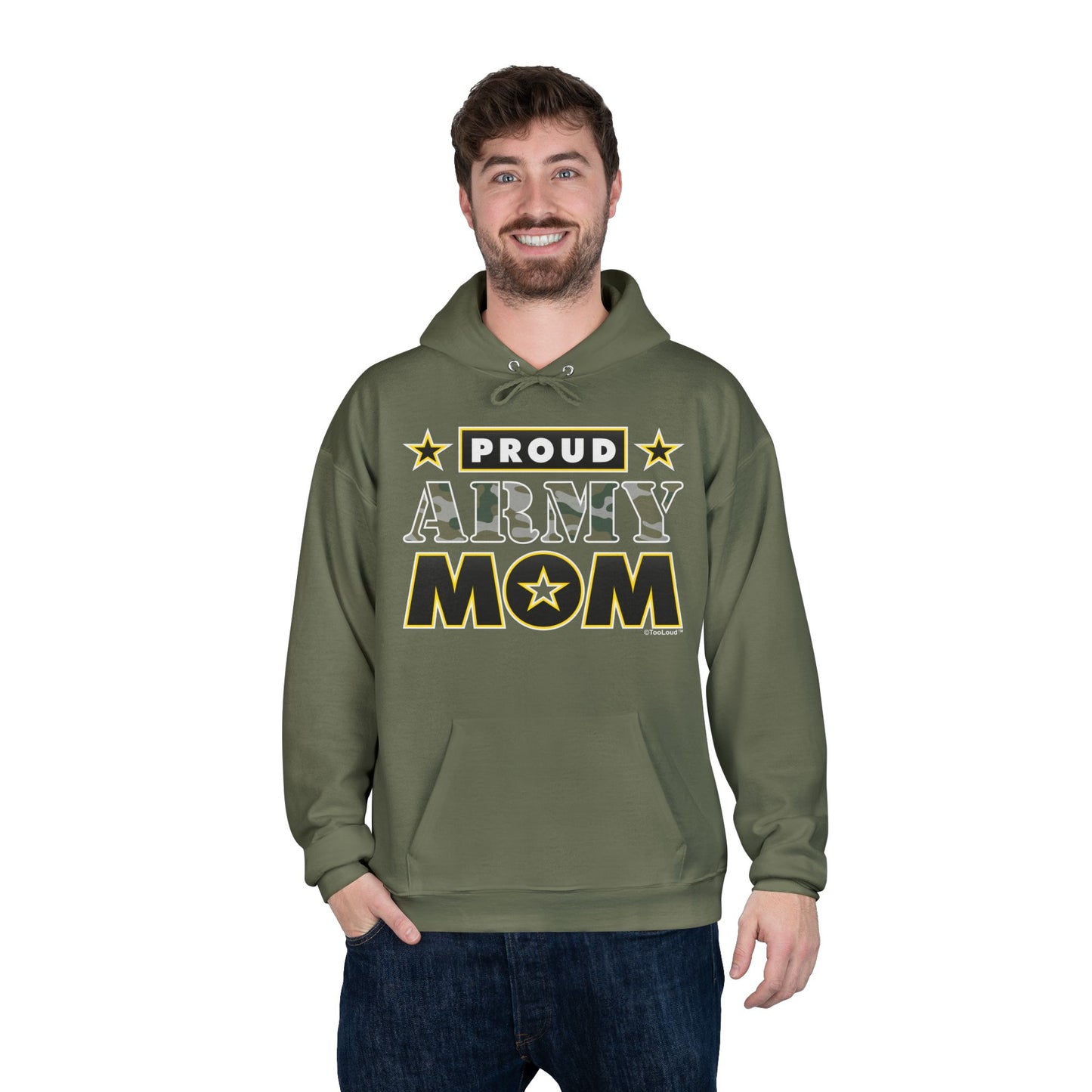 Proud Army Mom Dark Sweatshirt Hoodie by TOOLOUD™