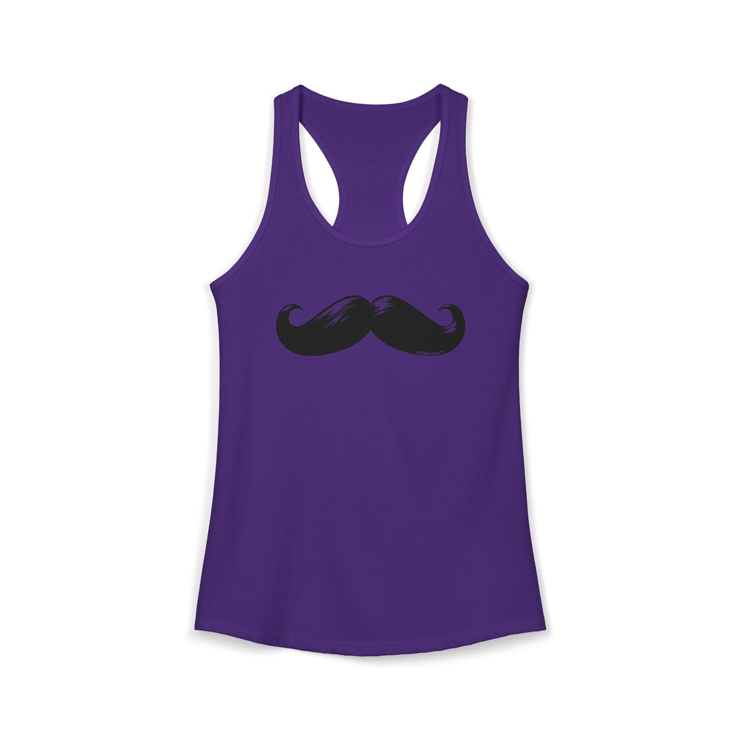 Big Black Mustache Women's Racerback Tank Top by TOOLOUD