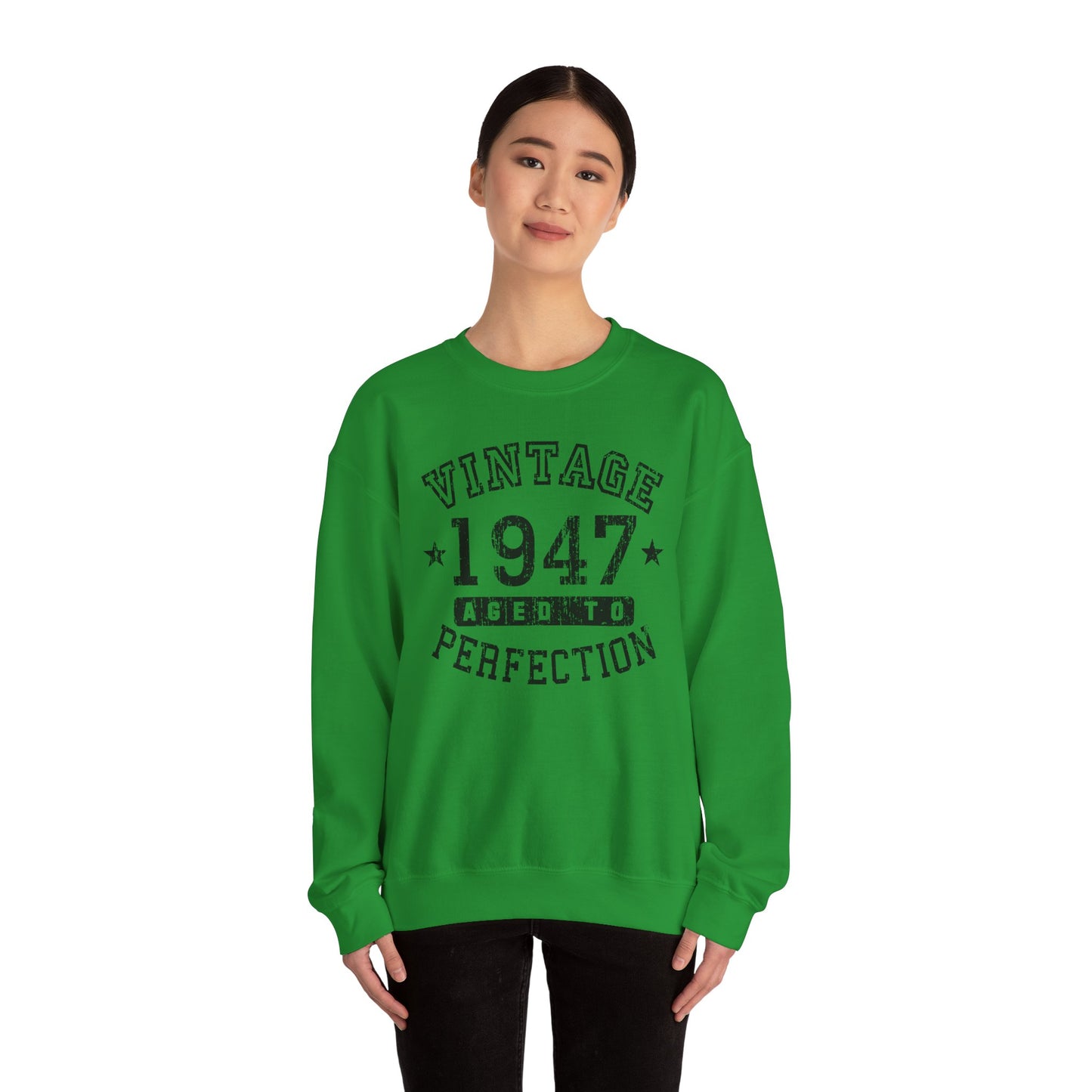 1947 - Vintage Birth Year Sweatshirt Adults Unisex by TOOLOUD