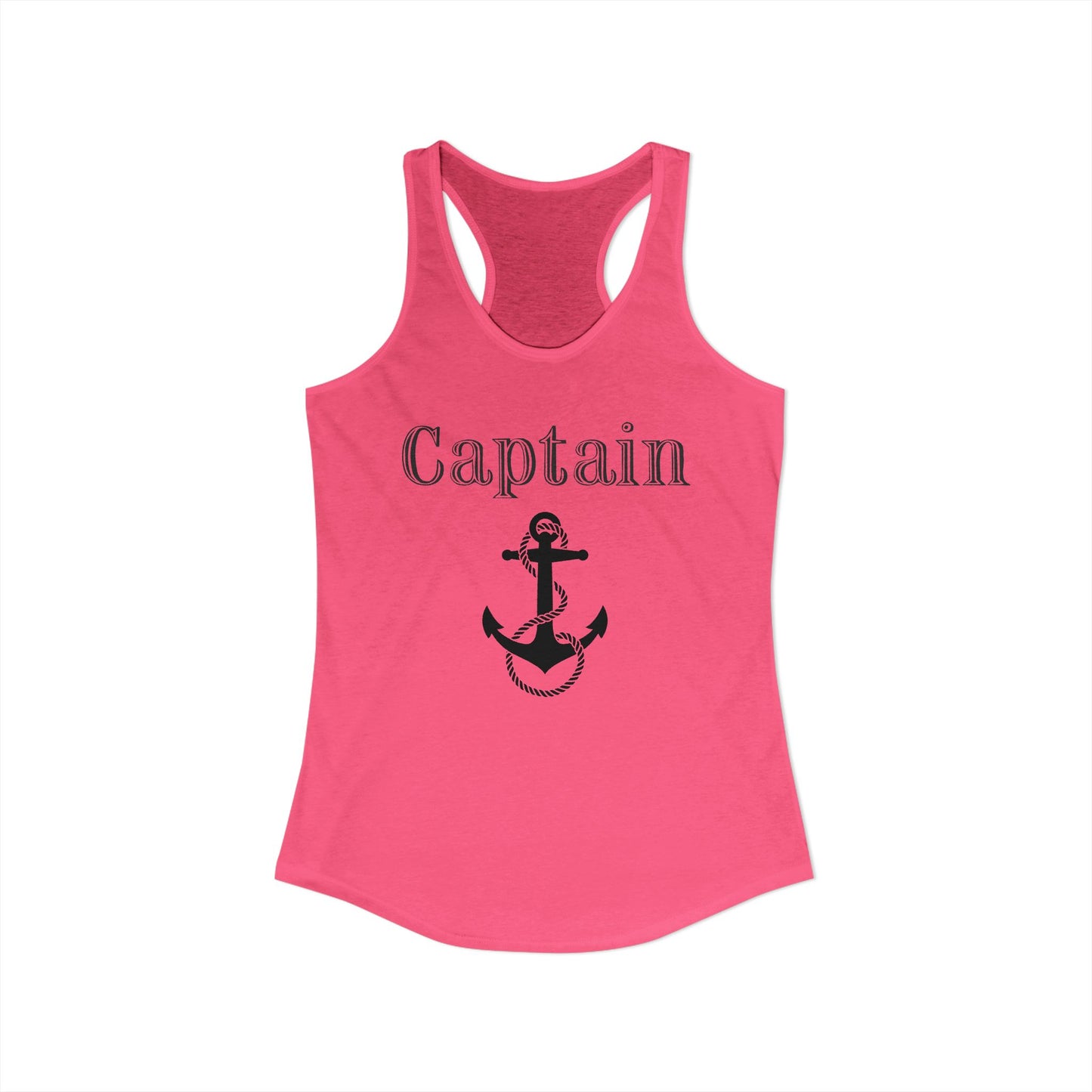 Ship Captain Nautical Anchor Boating Women’s Racerback Tank Top by TOOLOUD™
