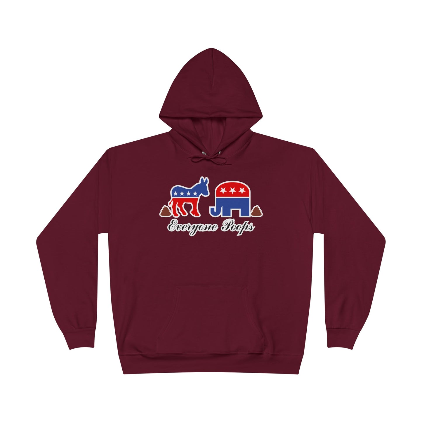 Everyone Poops Donkey Elephant Dark Hoodie Sweatshirt by TOOLOUD™