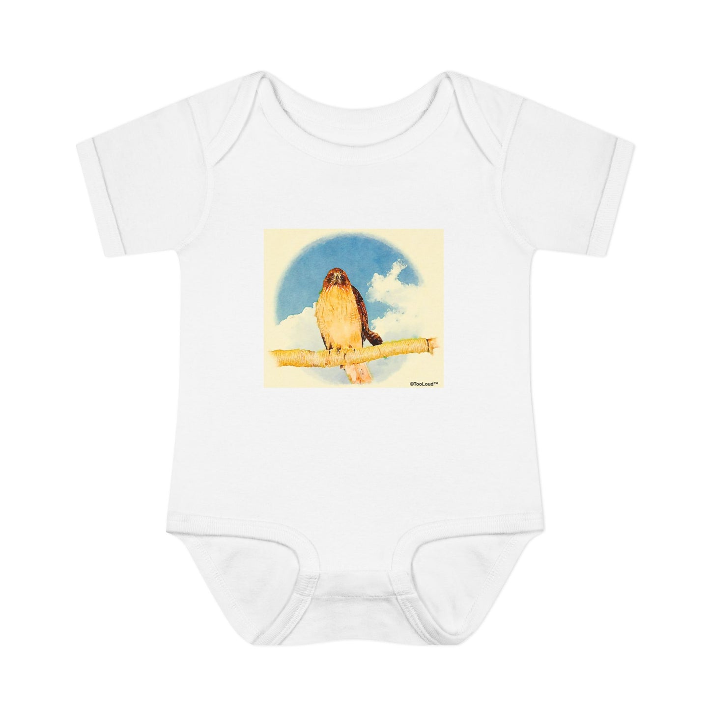 Red-tailed Hawk Baby Romper Bodysuit by TOOLOUD