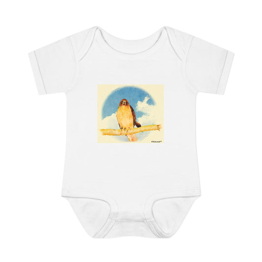 Red-tailed Hawk Baby Romper Bodysuit by TOOLOUD