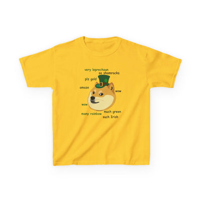 TooLoud St. Patrick's Day Leprechaun Doge Children's T-Shirt