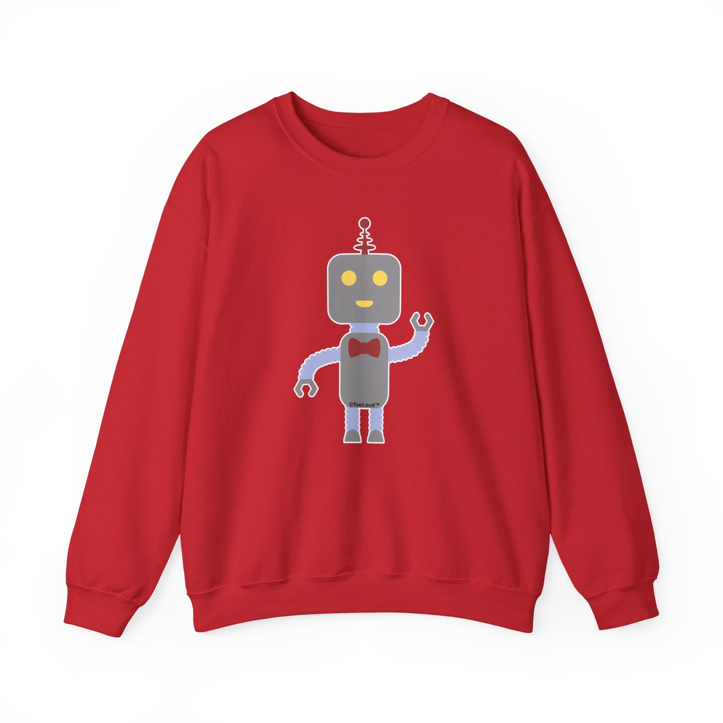 Cute Robot Male Adult Dark Sweatshirt by TOOLOUD