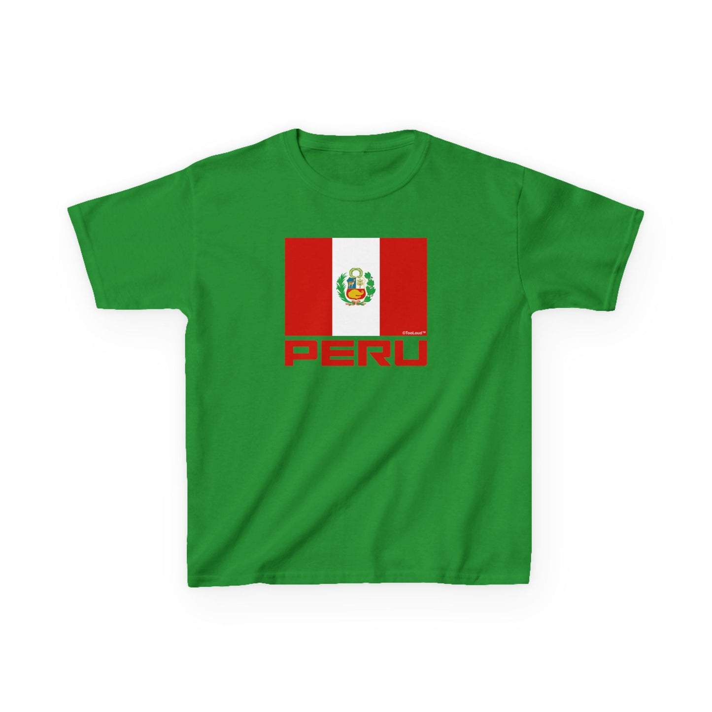 Peru Flag Children’s T-Shirt by TOOLOUD