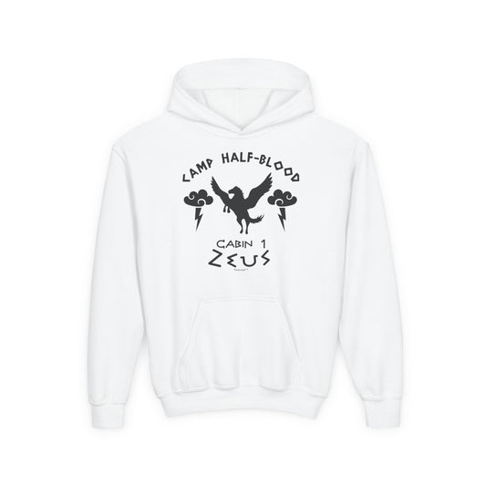 Camp Half Blood Cabin 1 Zeus Youth Children's Hoodie by TOOLOUD