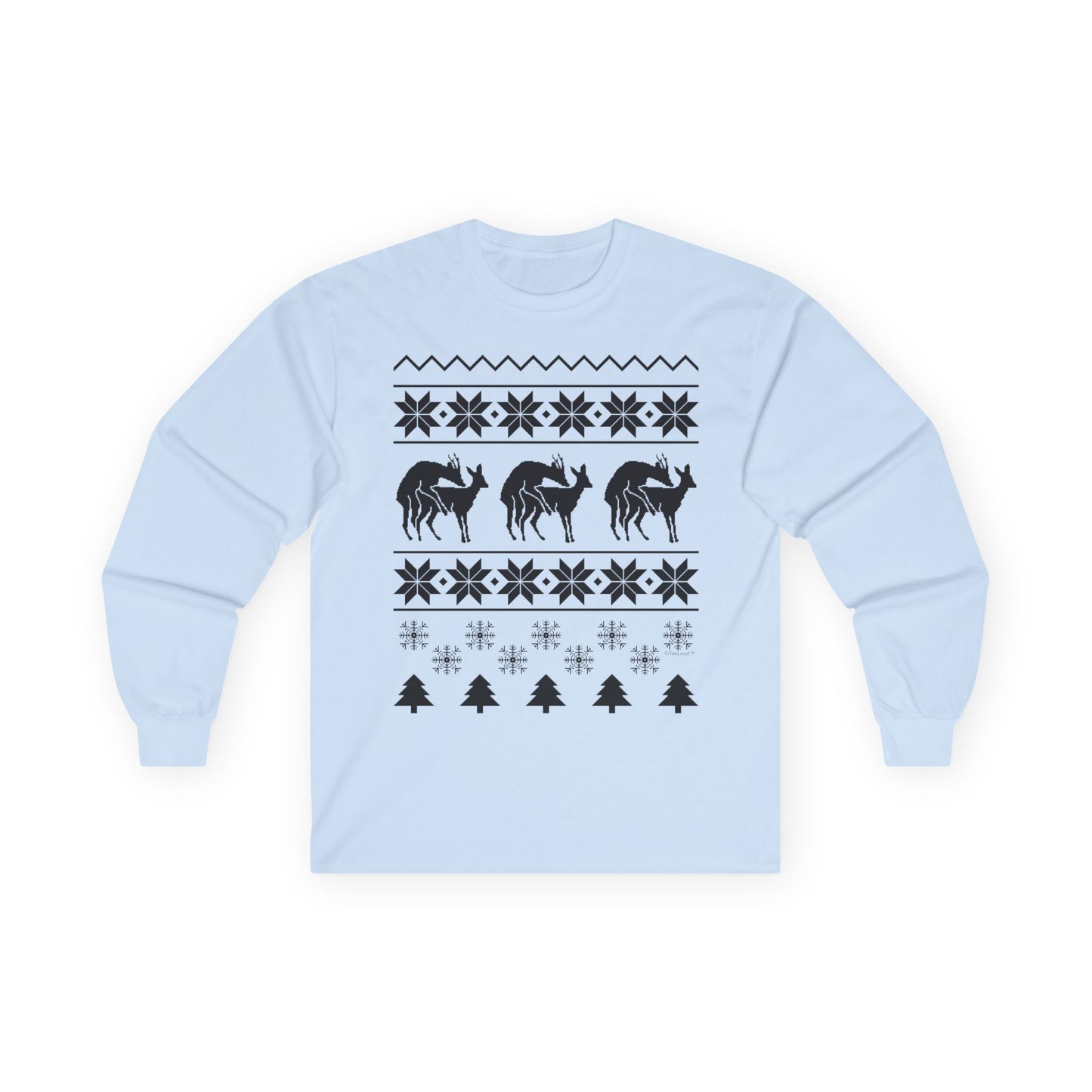 Humping Reindeer - Ugly Christmas Sweater Naughty Deer Adult Unisex Long Sleeve Shirt by TOOLOUD