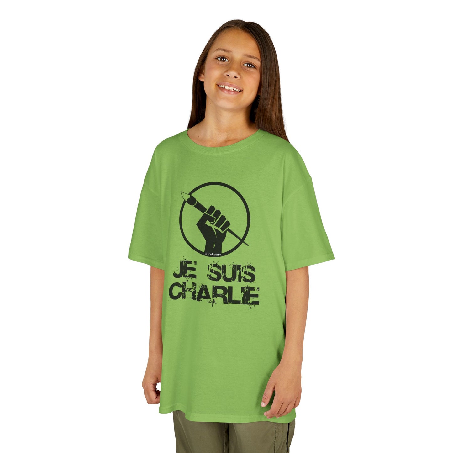 Je Suis Charlie Children's Heavy T-Shirt by TOOLOUD