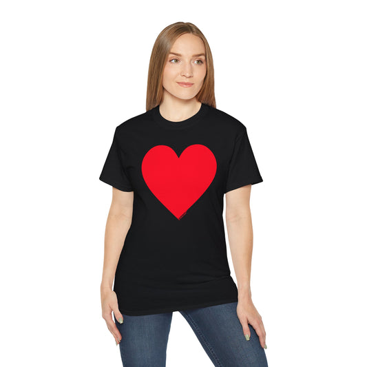 Big Red Heart Valentine's Day Women's T-Shirt by TOOLOUD