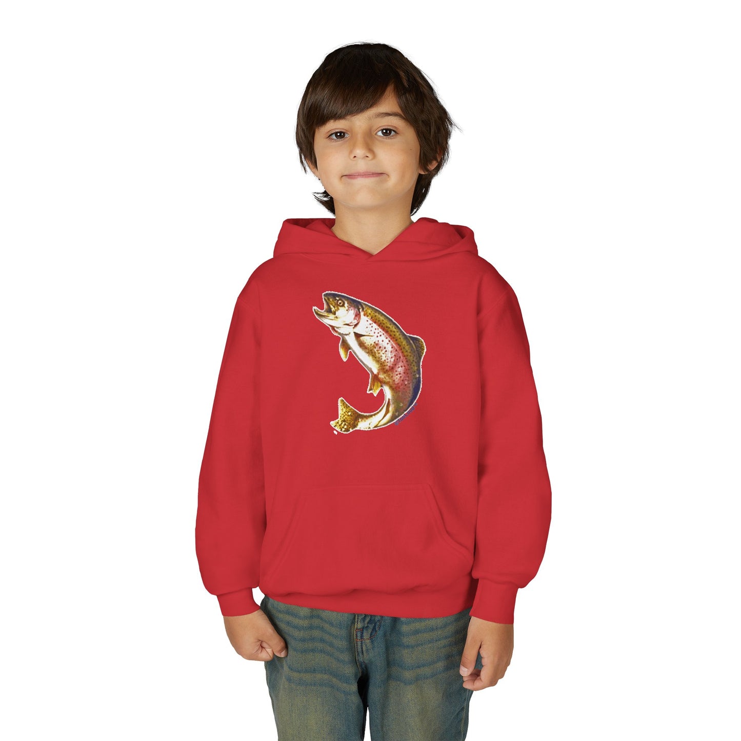 Rainbow Trout Youth Children’s Hoodie Sweatshirt by TOOLOUD