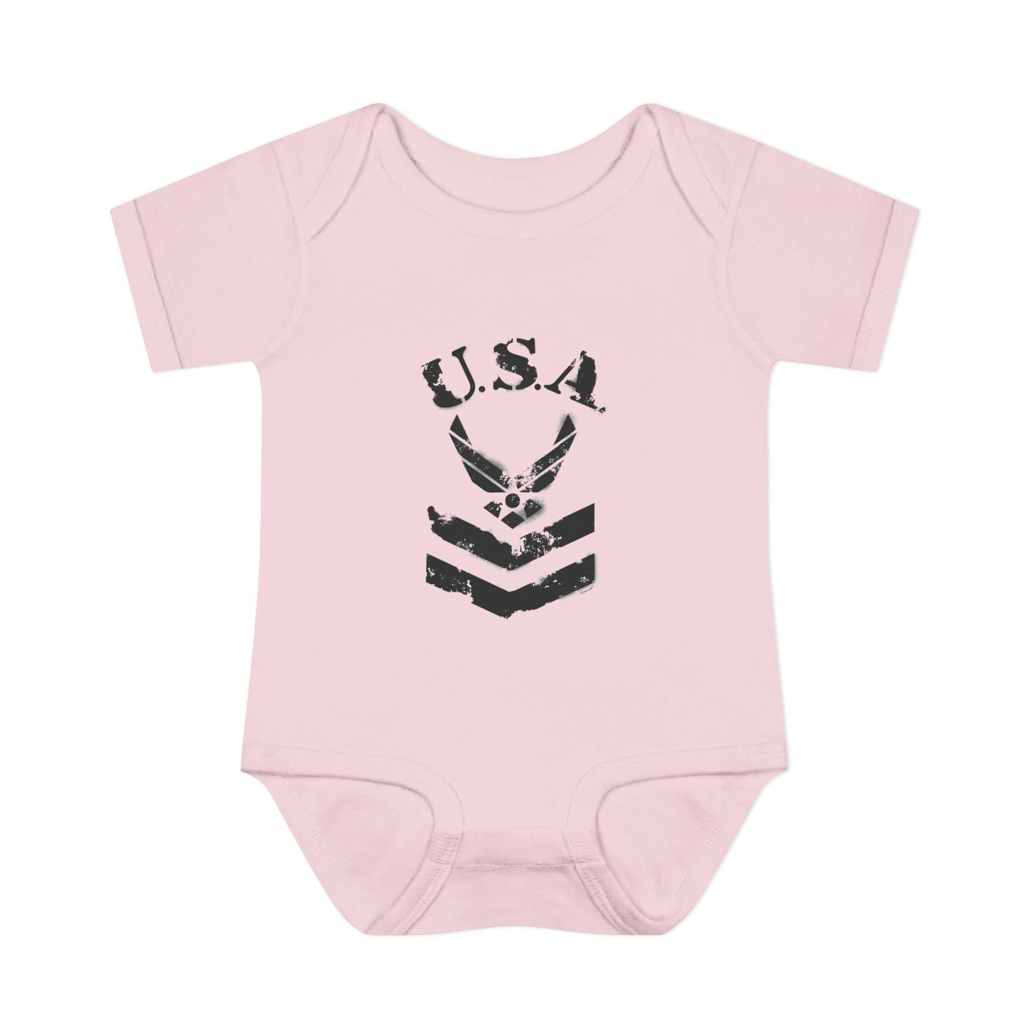 USA Military Air Force Stencil Logo Infant One Piece Bodysuit by TOOLOUD™
