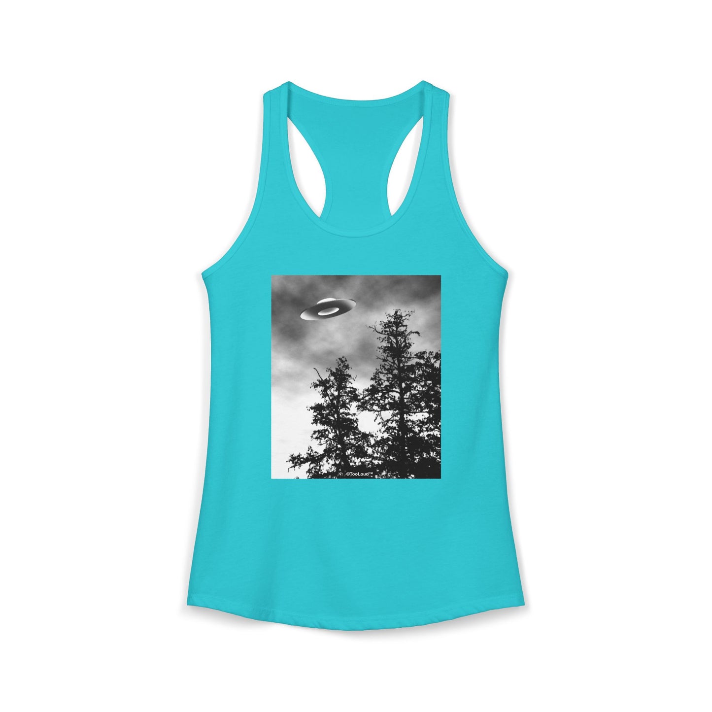 UFO Sighting – Extraterrestrial Women’s Racerback Tank Top by TOOLOUD