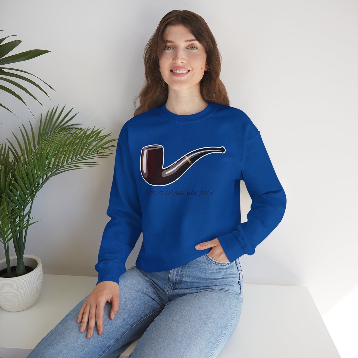 Ceci N’est Pas une Pipe Adult Sweatshirt by TOOLOUD