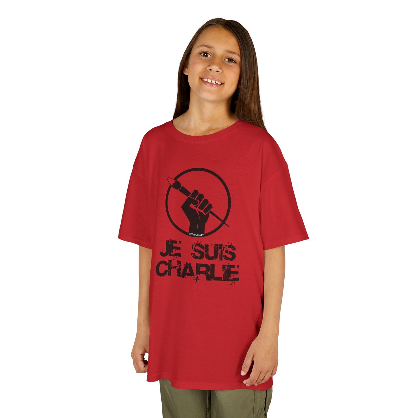 Je Suis Charlie Children's Heavy T-Shirt by TOOLOUD