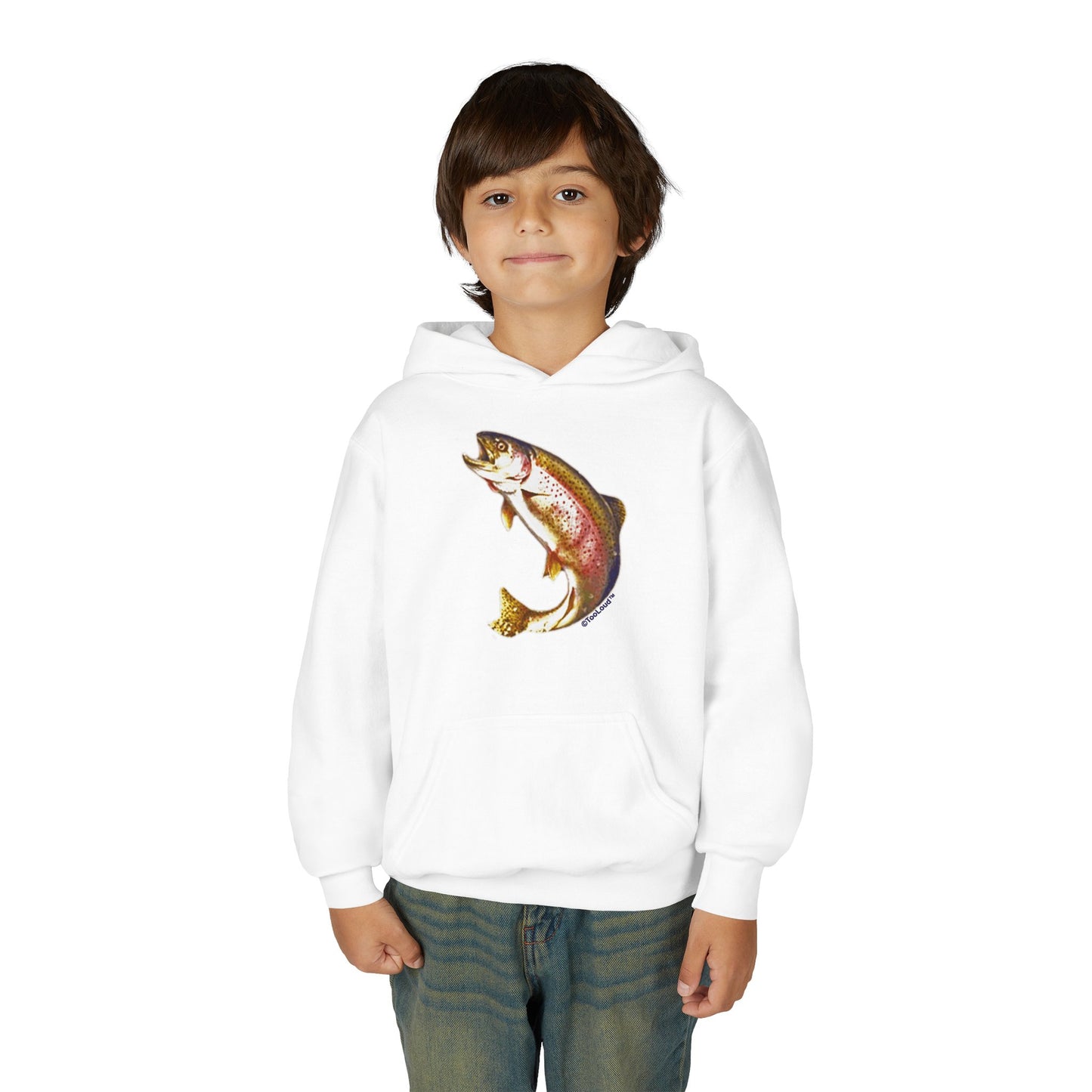 Rainbow Trout Youth Children’s Hoodie Sweatshirt by TOOLOUD