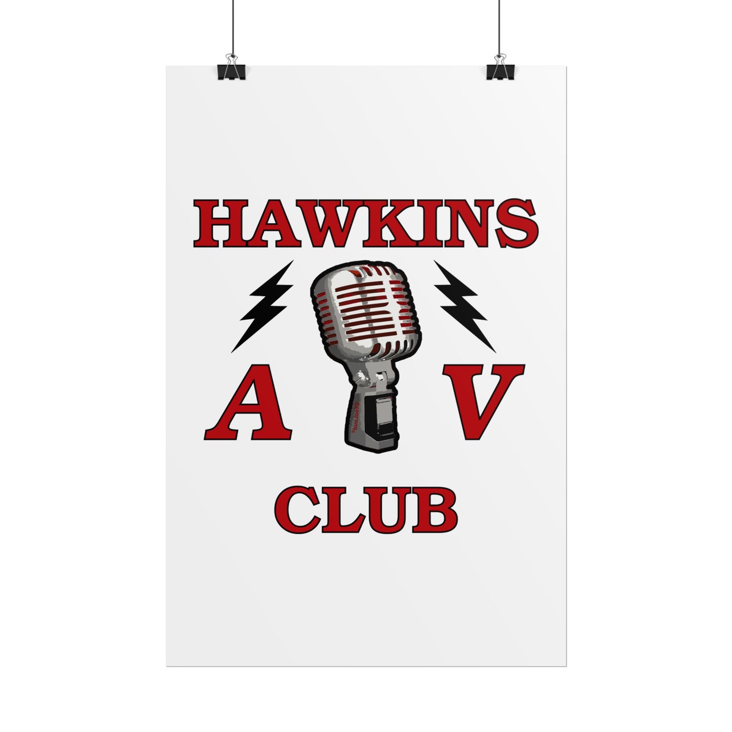 Hawkins AV Club Gloss Poster Print (Portrait) by TOOLOUD™