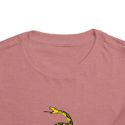 Don't Tread On Me Gadsden Flag Rattlesnake Toddler Short Sleeve T-Shirt