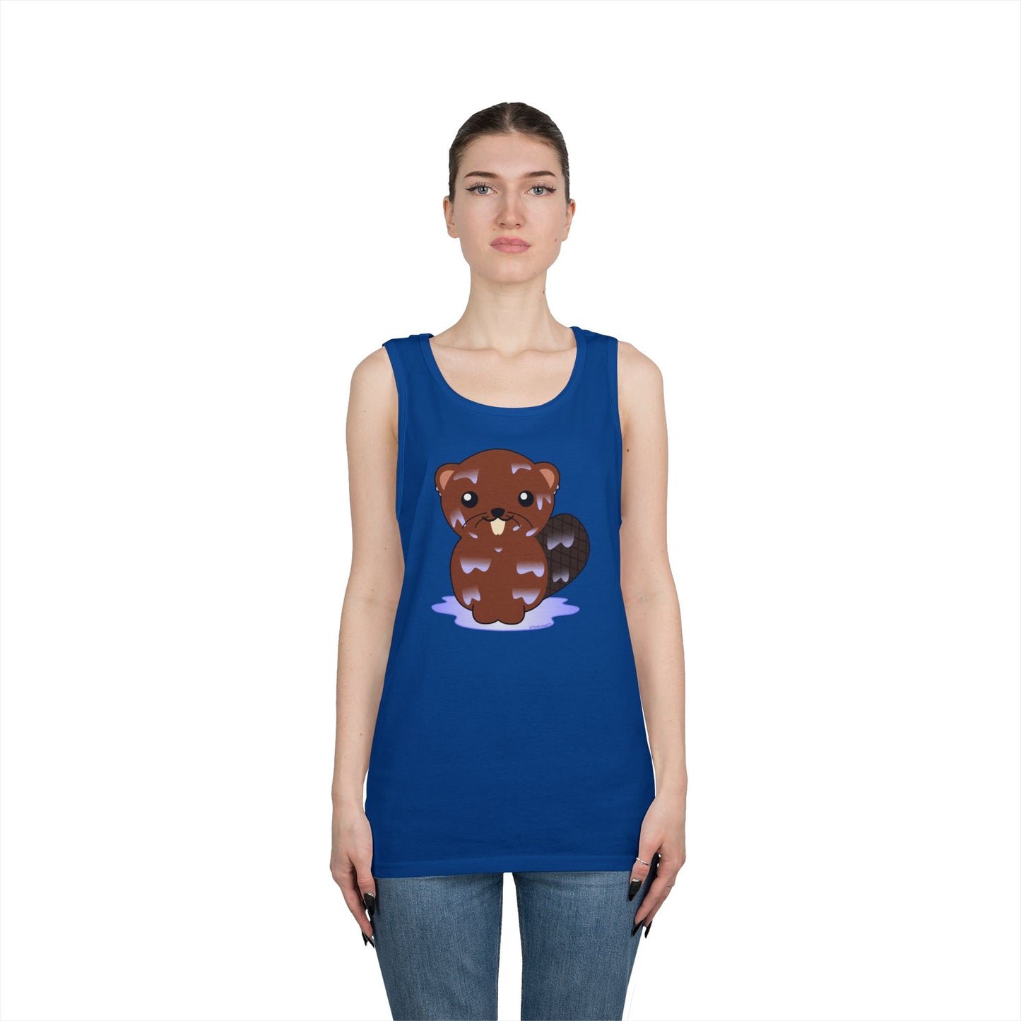 Cute Wet Beaver Loose Tank Top by TOOLOUD
