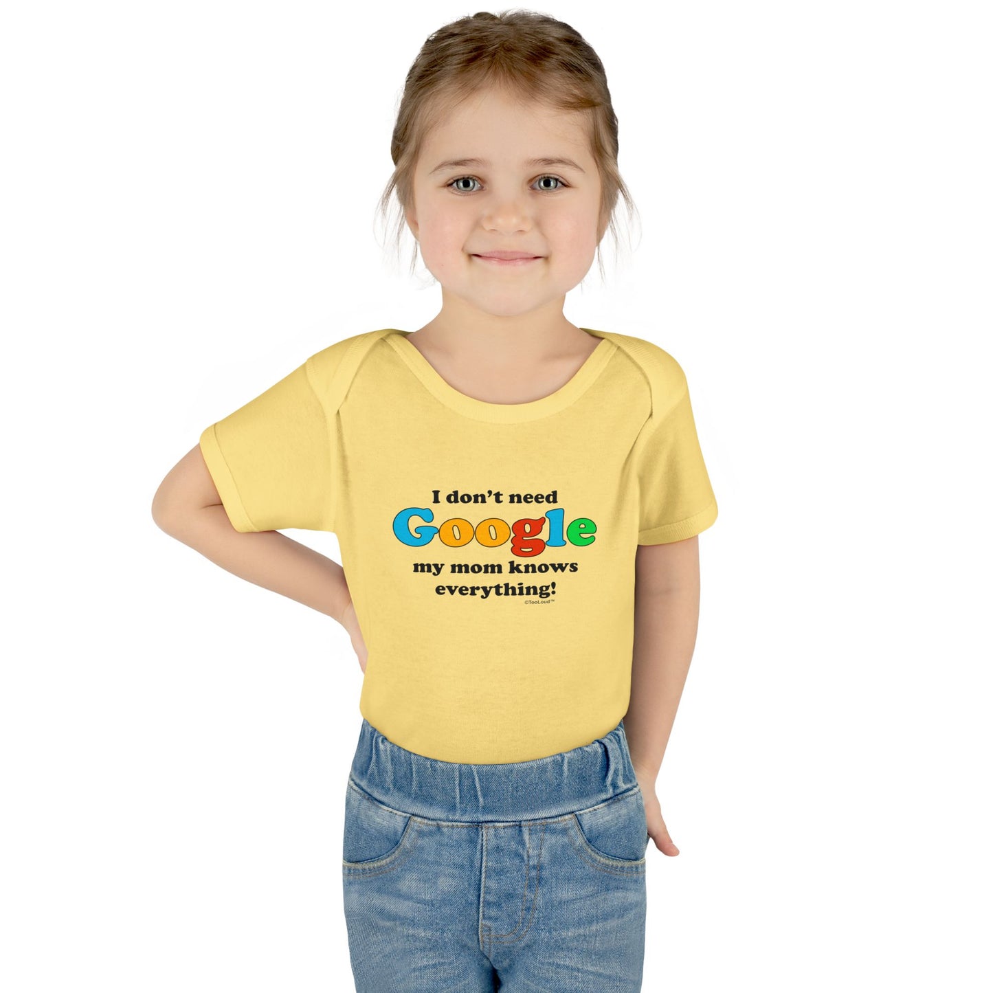 I Don't Need Google - Mom Baby Romper Bodysuit by TOOLOUD