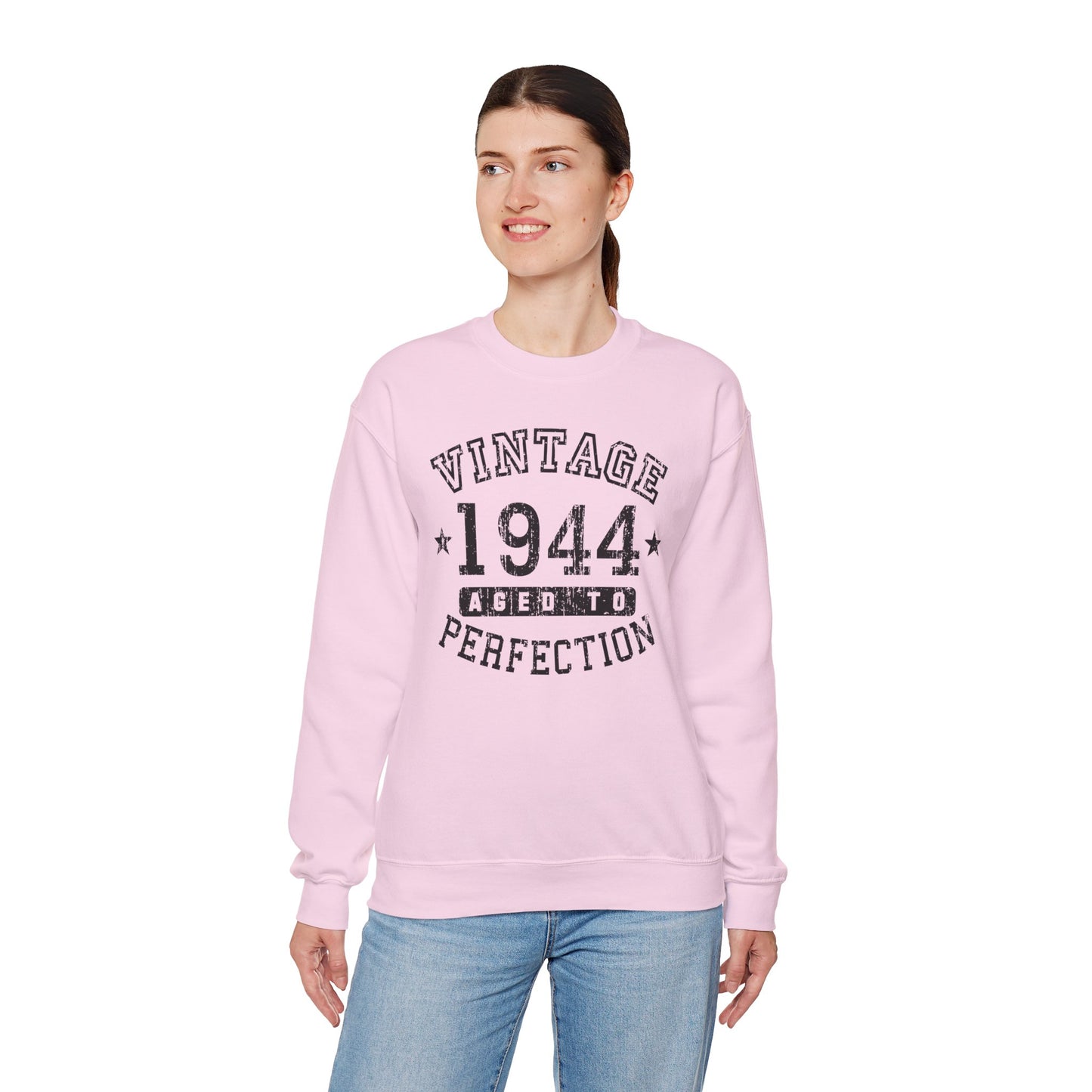 1944 - Vintage Birth Year Sweatshirt Adults Unisex by TOOLOUD