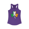 Irish Flag - Shamrock Distressed Women's Racerback Tank Top by TooLoud