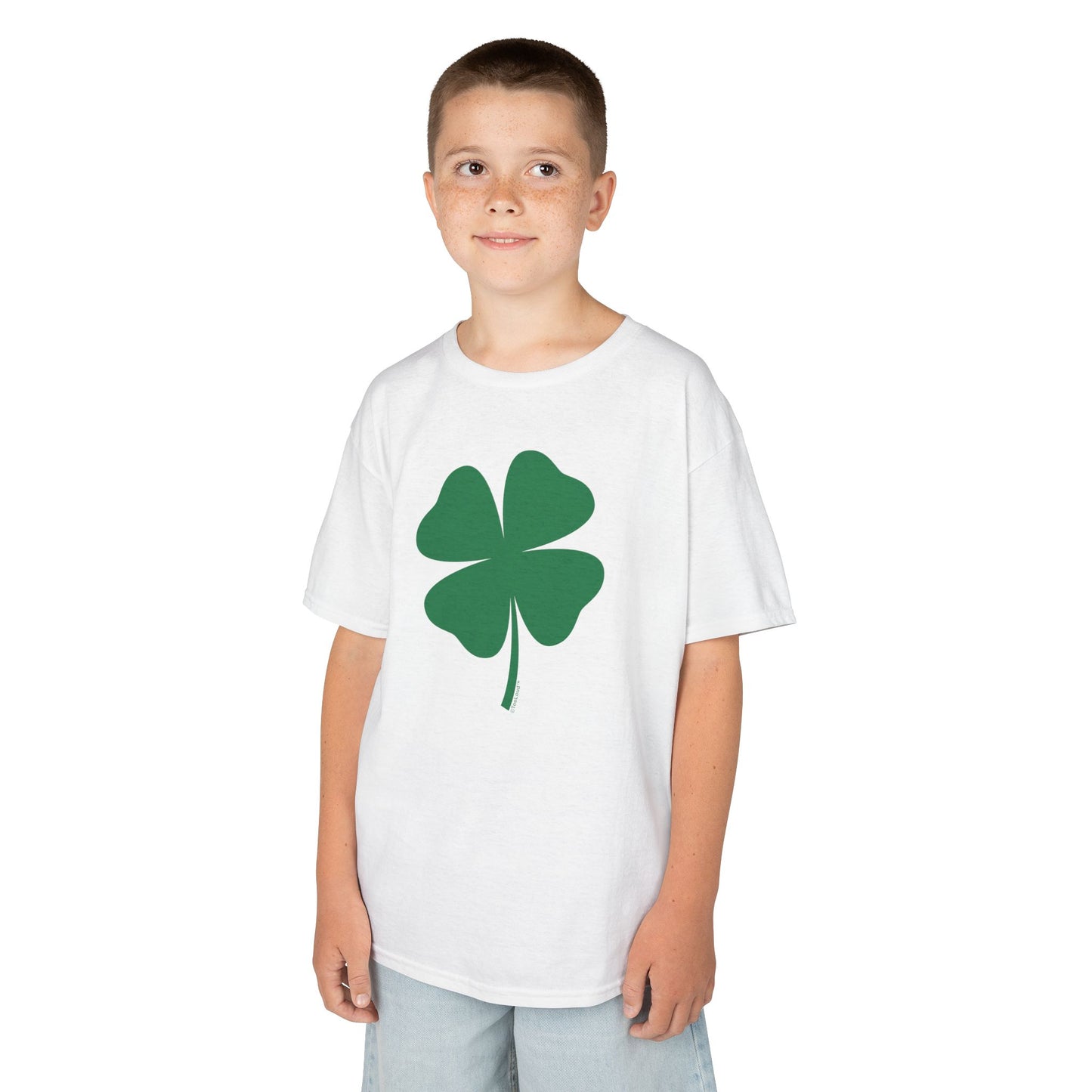 Lucky Four Leaf Clover St. Patrick's Day Children's T-Shirt by TOOLOUD