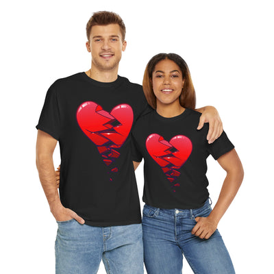 Crumbling Broken Heart Adult Unisex T-Shirt Tee