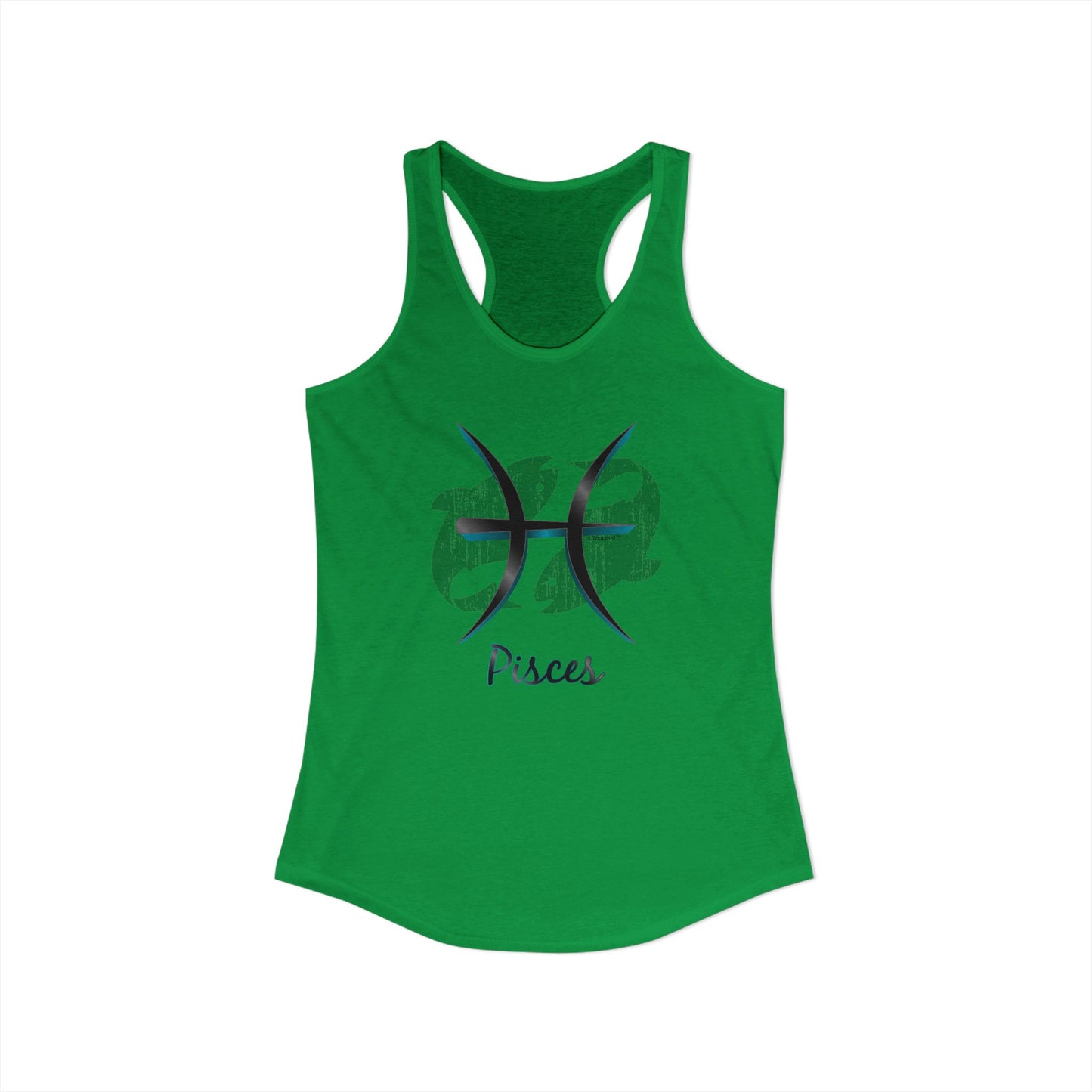 Pisces Symbol Women’s Petite Racerback Tank Top by TOOLOUD