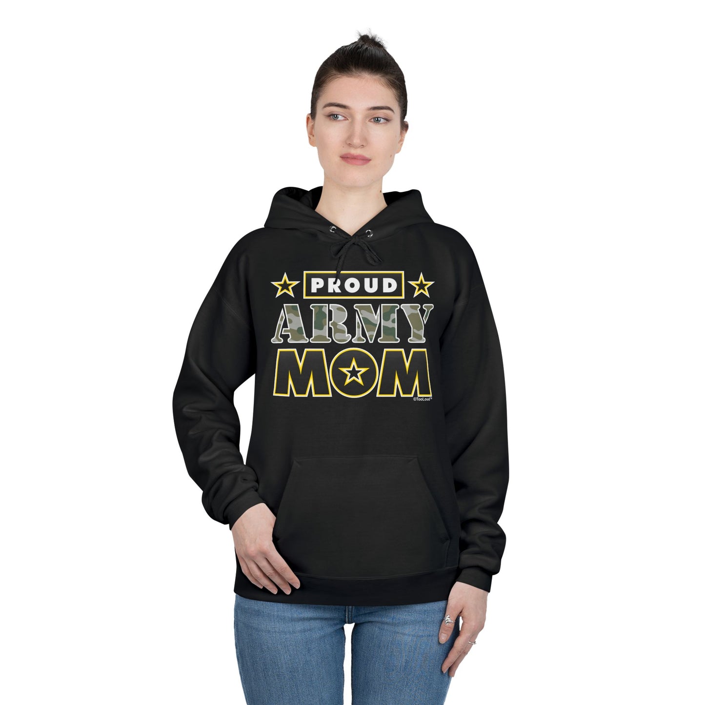 Proud Army Mom Dark Sweatshirt Hoodie by TOOLOUD™