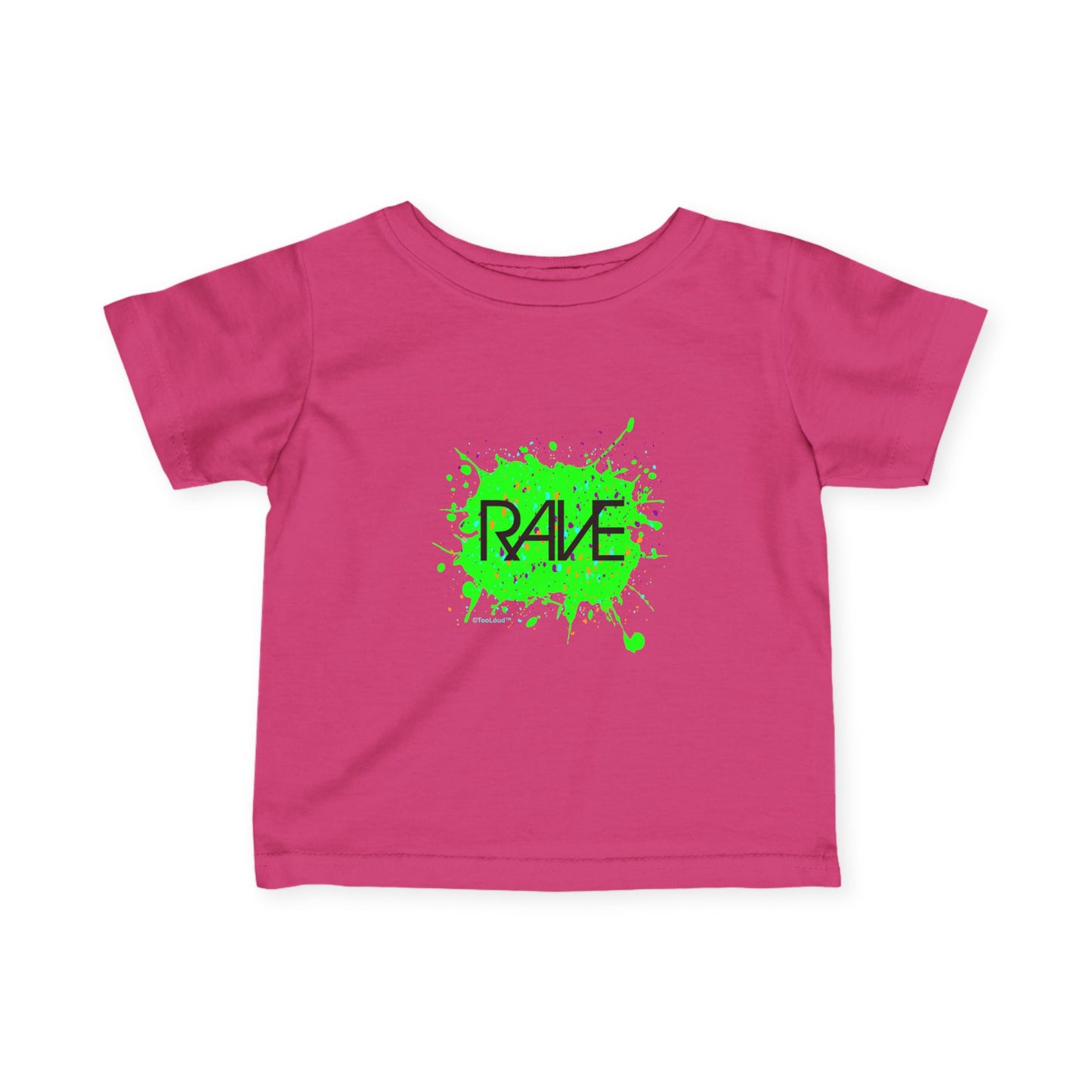 Rave Splatter Green Infant T-Shirt Dark by TOOLOUD