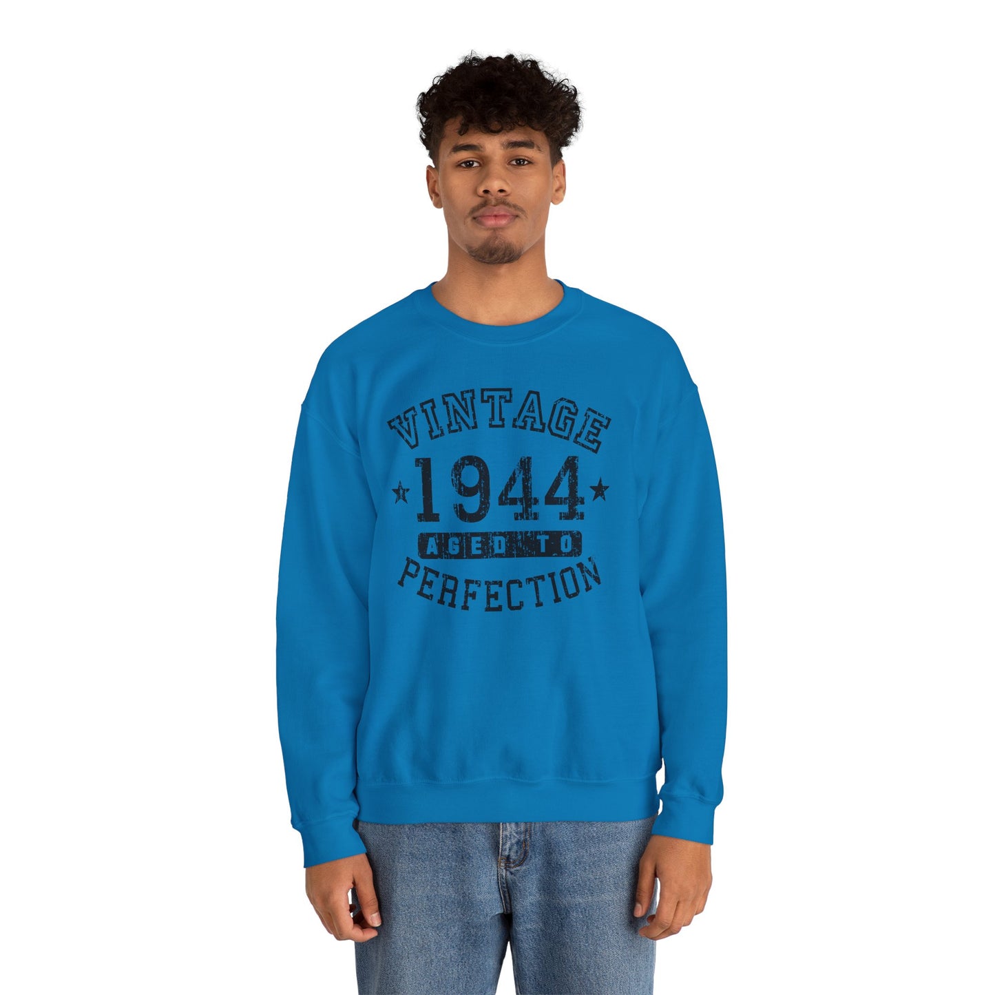 1944 - Vintage Birth Year Sweatshirt Adults Unisex by TOOLOUD