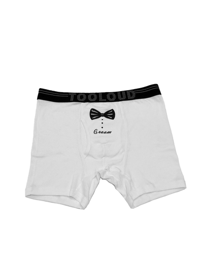 Tuxedo - Groom Boxer Briefs, Wedding Tuxedo Underwear for Men-Boxer Briefs-TooLoud-White-Small-Davson Sales