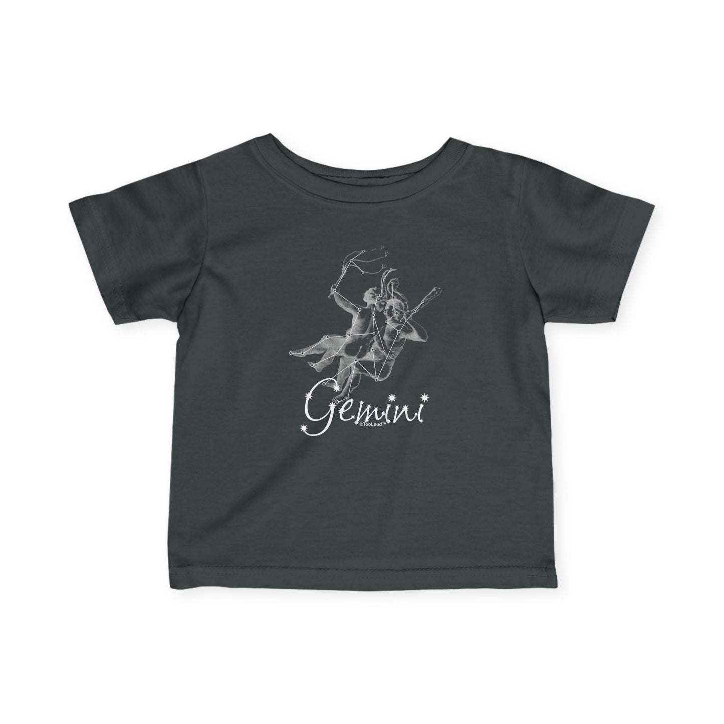 Gemini Constellation Infant Dark T-Shirt by TOOLOUD
