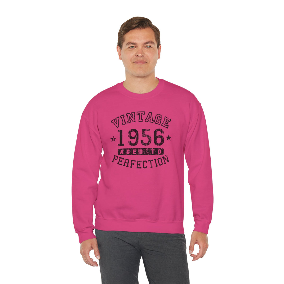1956 – Vintage Birth Year Adult Sweatshirt by TOOLOUD
