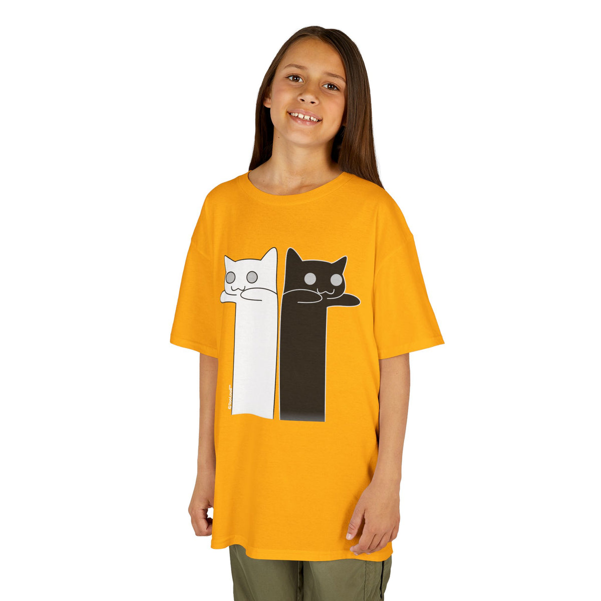 Longcat and Tacgnol – Internet Humor Children's Dark T-Shirt by TOOLOUD